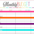 Simple Home Budget Spreadsheet Free Basic  Household