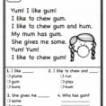 Simple Literacy Worksheets Ng Comprehension For Kindergarten