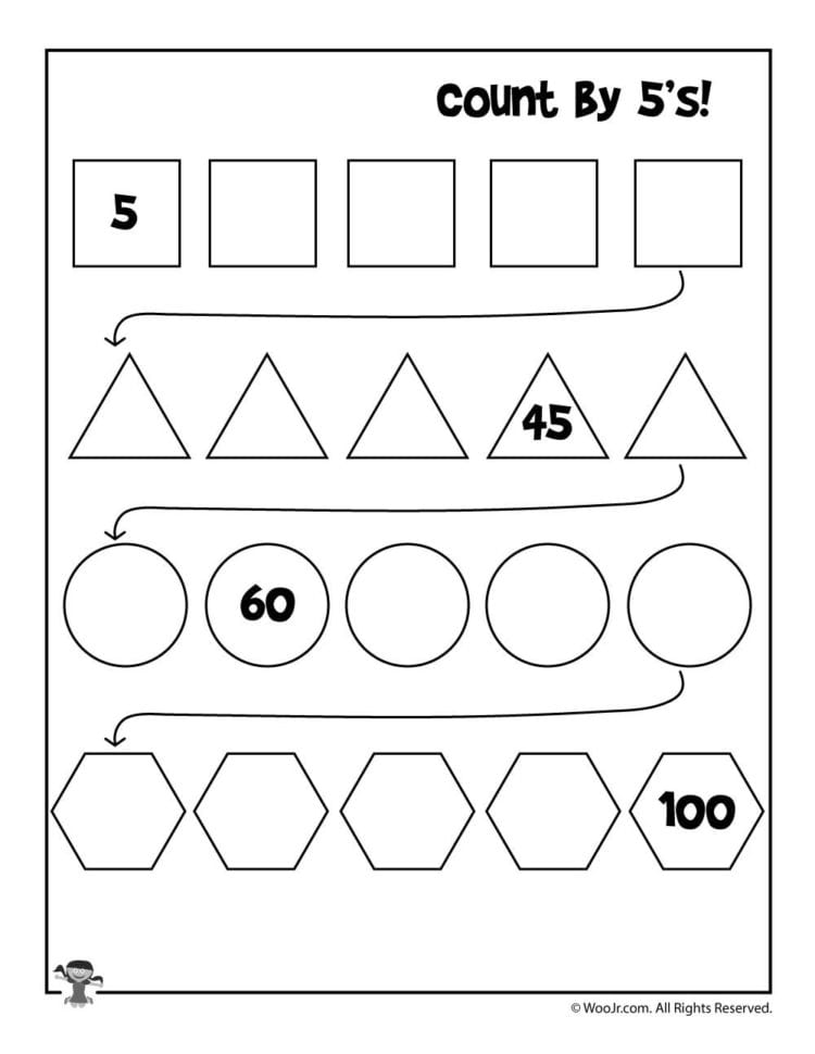 Simple Skip Counting Worksheets To Print  Woo Jr Kids