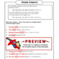 Simple Subjects  Super Teacher Worksheets