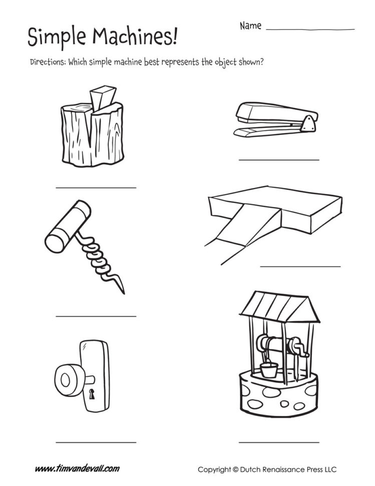 Simplemachineworksheet  Tim's Printables