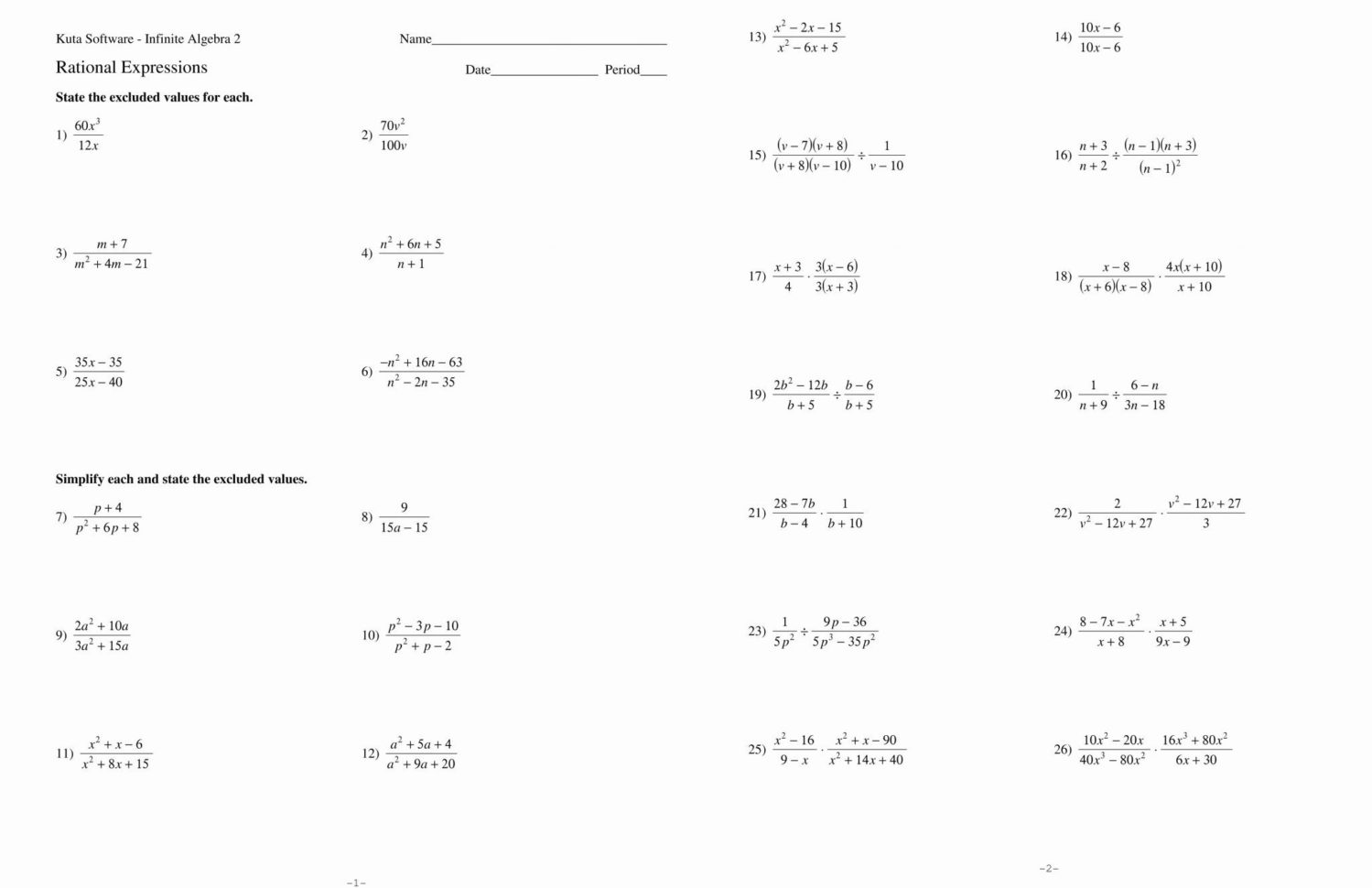 Simplifying Radicals Worksheet With Answers — db-excel.com