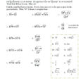 Simplifying Square Roots Worksheet Answers Math Square Roots