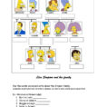 Simpsons Family Tree  English Esl Worksheets