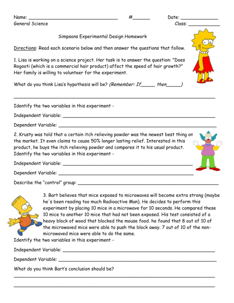 Simpsons Hw Handout