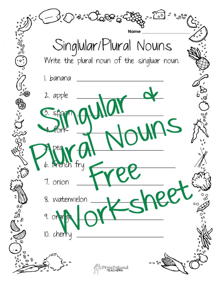 Singularplural Nouns Worksheet  Squarehead Teachers