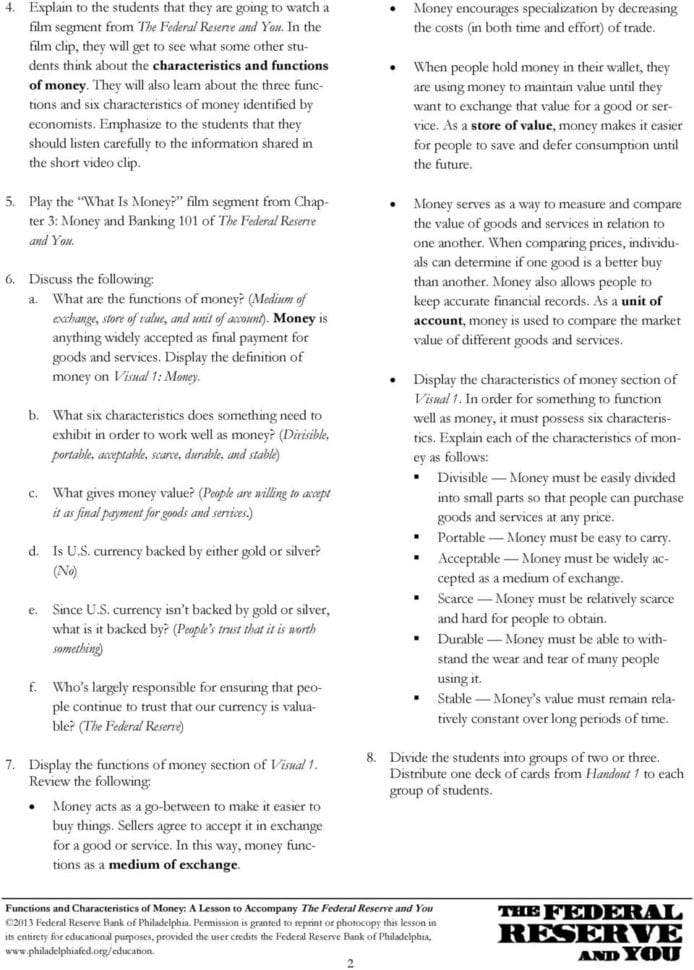 Six Big Ideas In The Constitution Worksheet Answers Handout