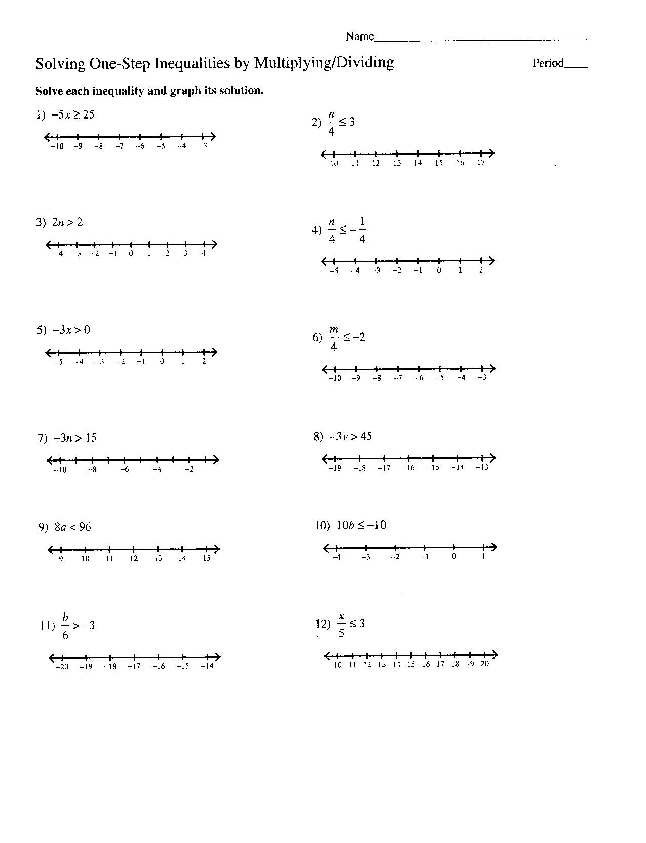 Sketch The Graph Of Each Linear Inequality Worksheet Answers