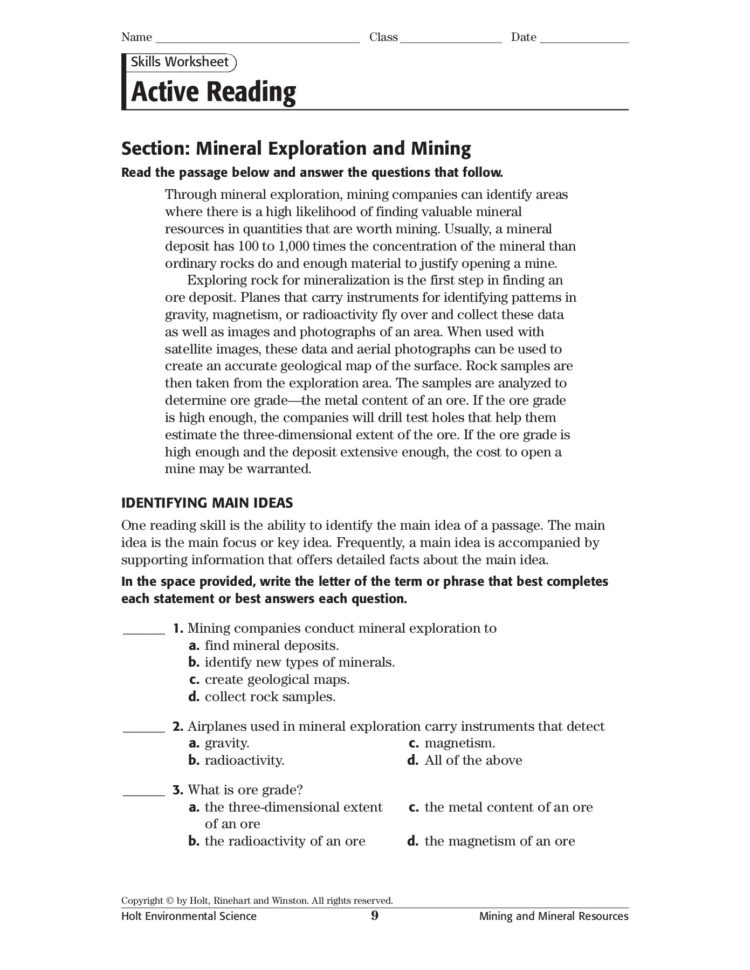 Skills Worksheet Active Reading  Calhounk12Al Pages 1