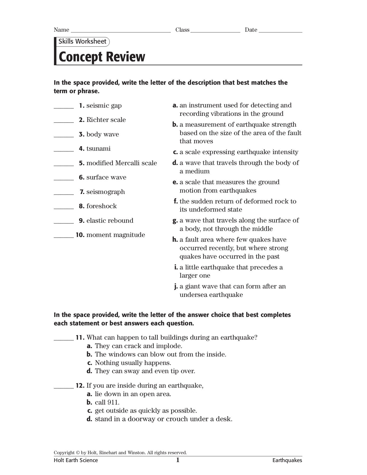 Skills Worksheet Concept Review Pages 1  3  Text Version
