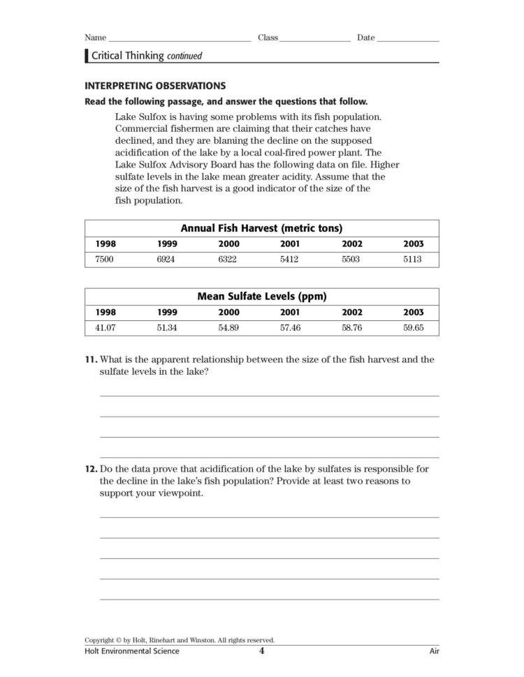 Skills Worksheet Critical Thinking  Wikispaces