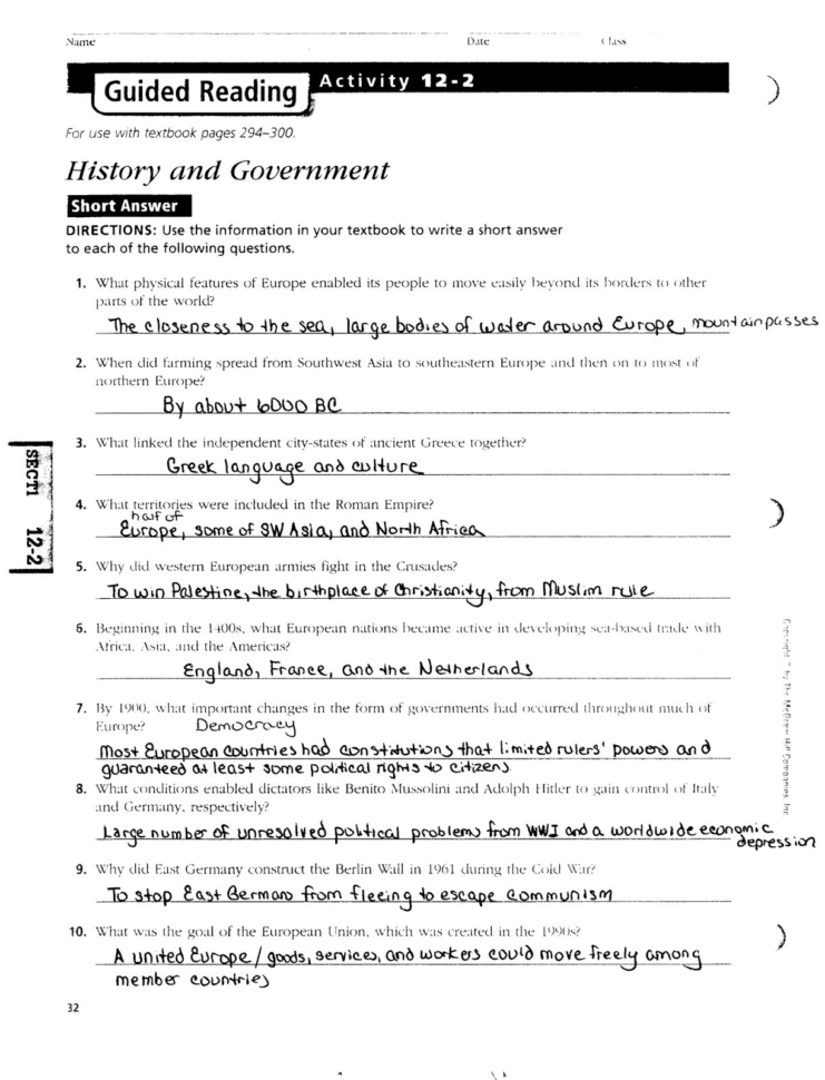 worksheet 4 questions for directed reading of speech