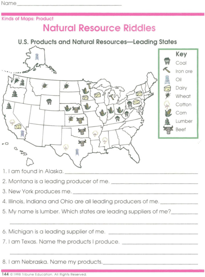 Skills Worksheet Map Skills The Organization Of Life