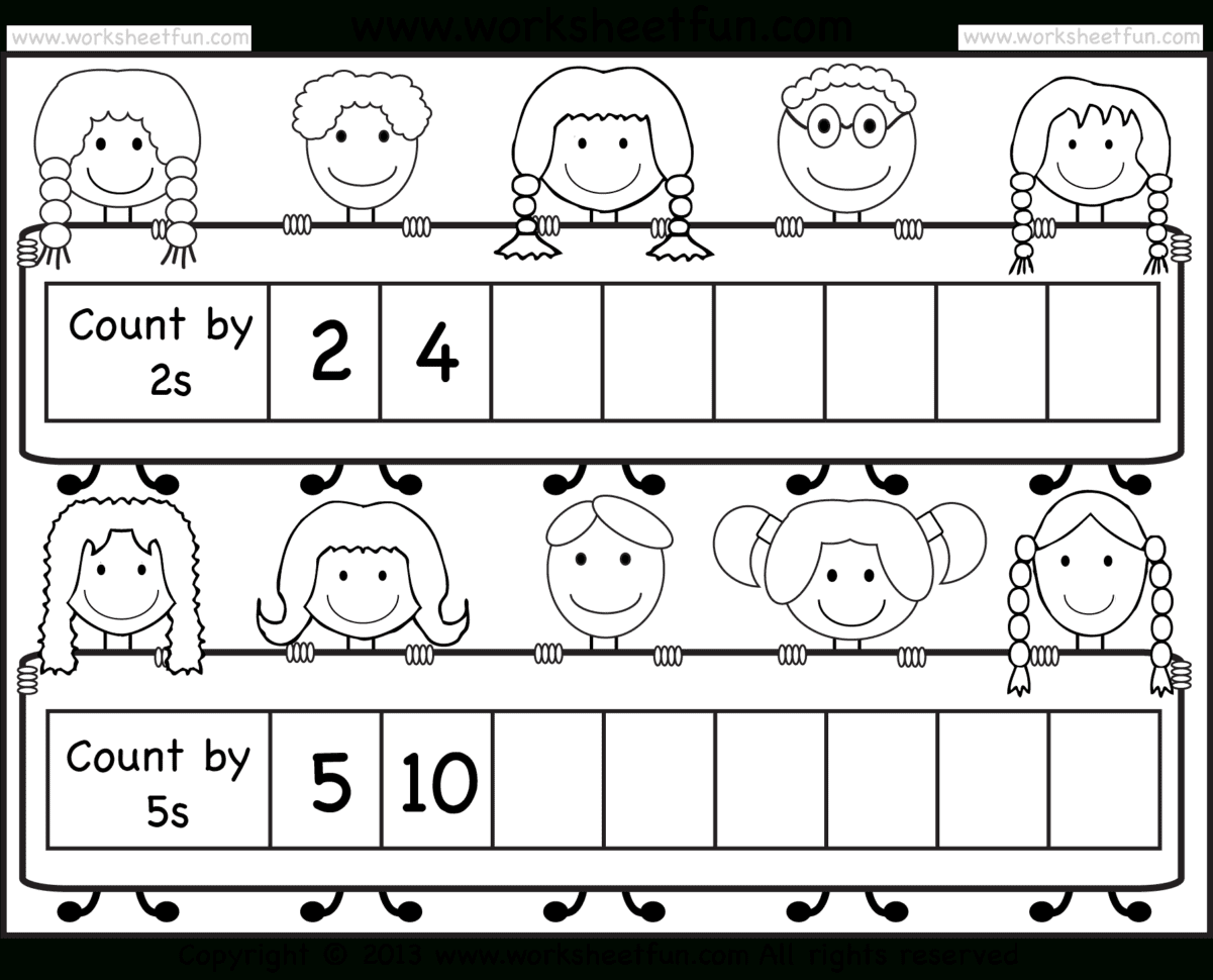 Skip Counting2 And 5 – Worksheet  Free Printable