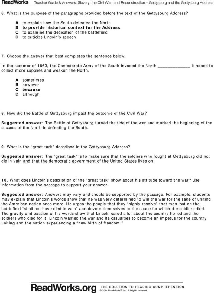 Slavery The Civil R And Reconstruction Gettysburg And