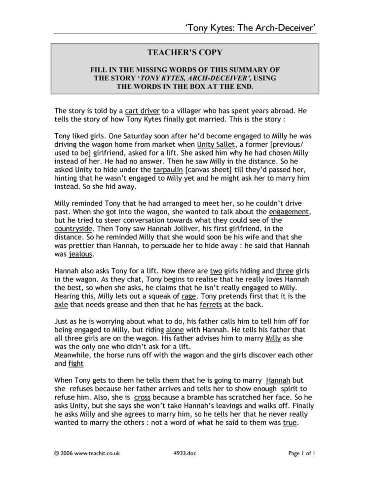 Smart Teacher Worksheets