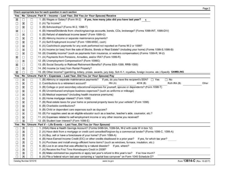 Social Security Benefits Worksheet 2019 — Db 1689