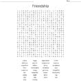 Social Skills And Friendship And Fun Word Search  Word