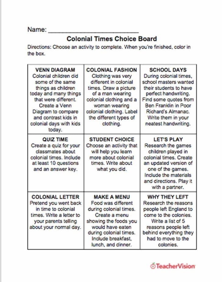 social studies assignments for high school