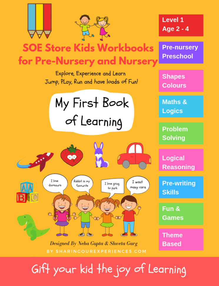 Soe Store Kids Preschool Worksheets Early Learning Activity Workbook For  Nursery Prenursery Montessori Toddlers Preschoolers Kids 24 Years –