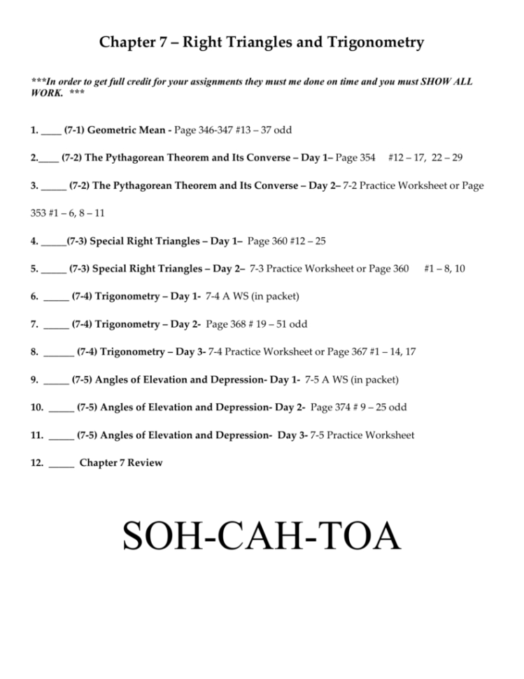 Sohcahtoa