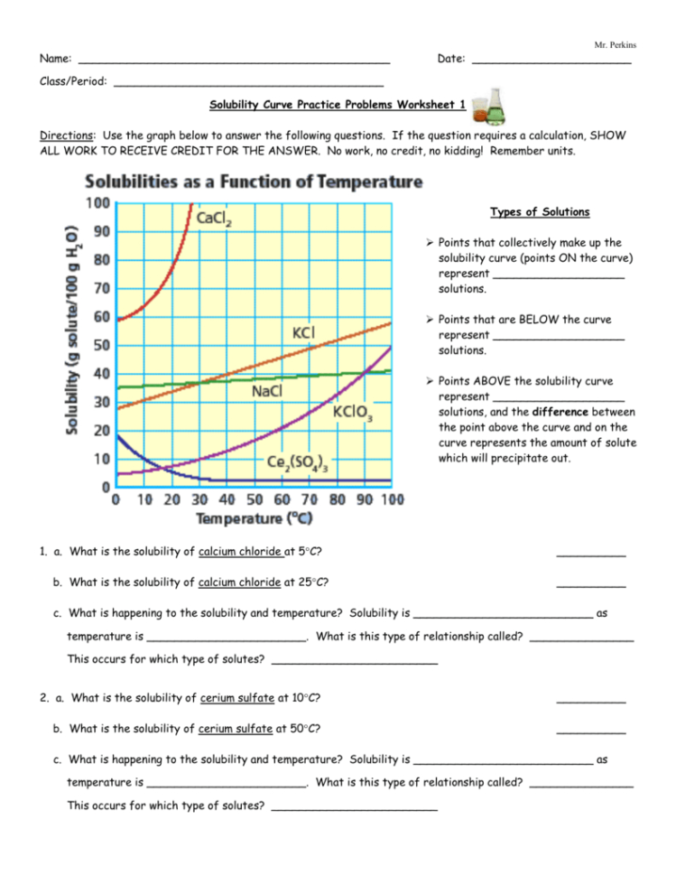 Solubility Curve Practice Problems Worksheet — db-excel.com