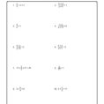 Solve For The Variables Worksheet 1 Of 10