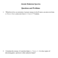 Solved Atomic Emission Spectra Questions And Problems 1