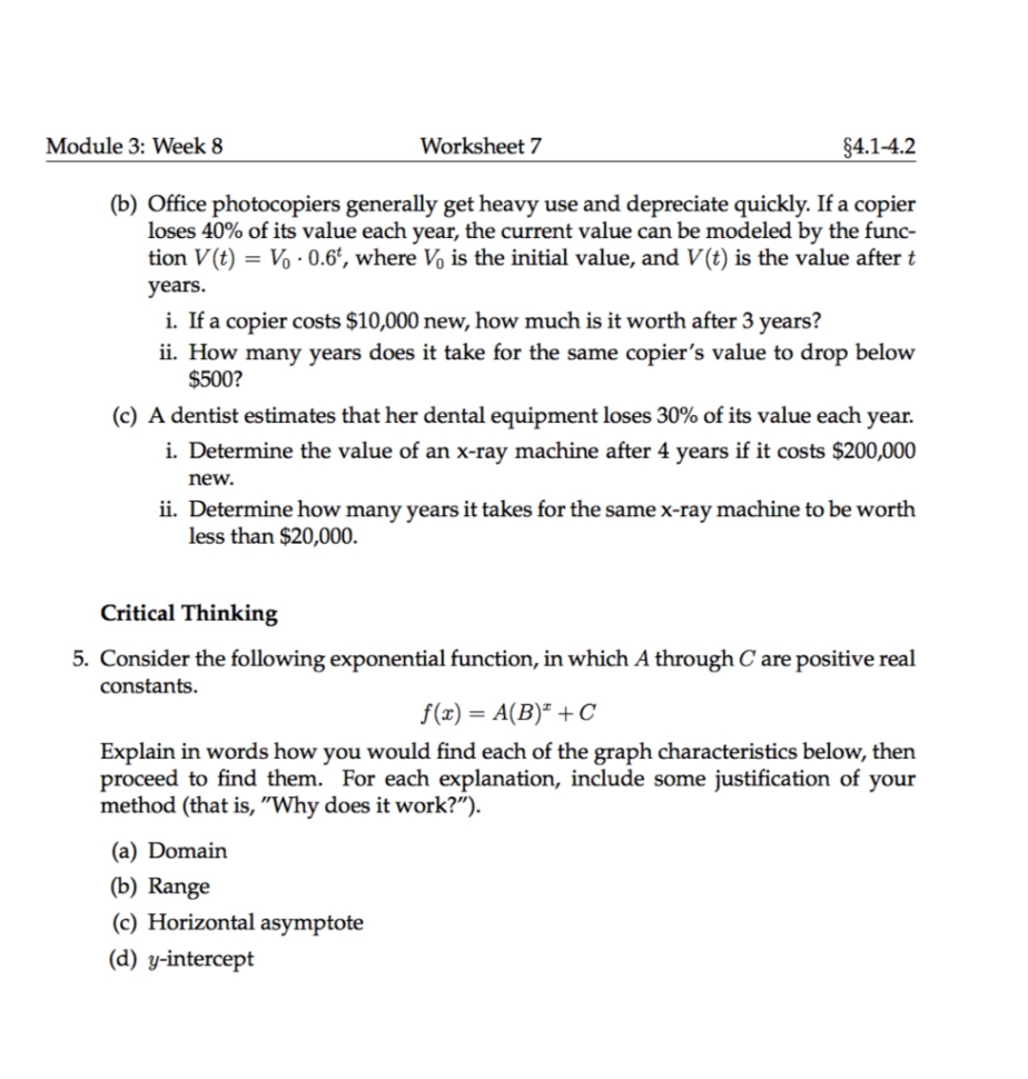 Solved Module 3 Week 8 Worksheet 7 4142 Basic 1 For