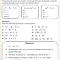 Solving Algebraic Expressions Worksheets – Spartanprintco