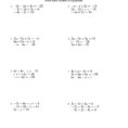 Solving Equations With Variables On Both Sides Worksheet 8Th
