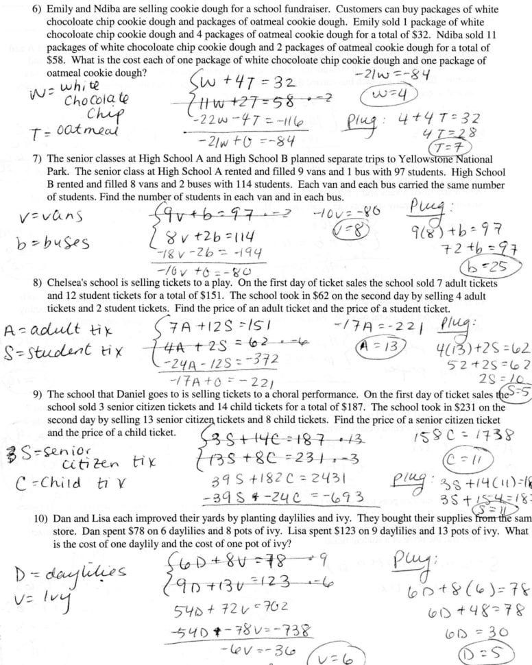 Solving Equations With Variables On Both Sides Worksheet 8Th — db-excel.com