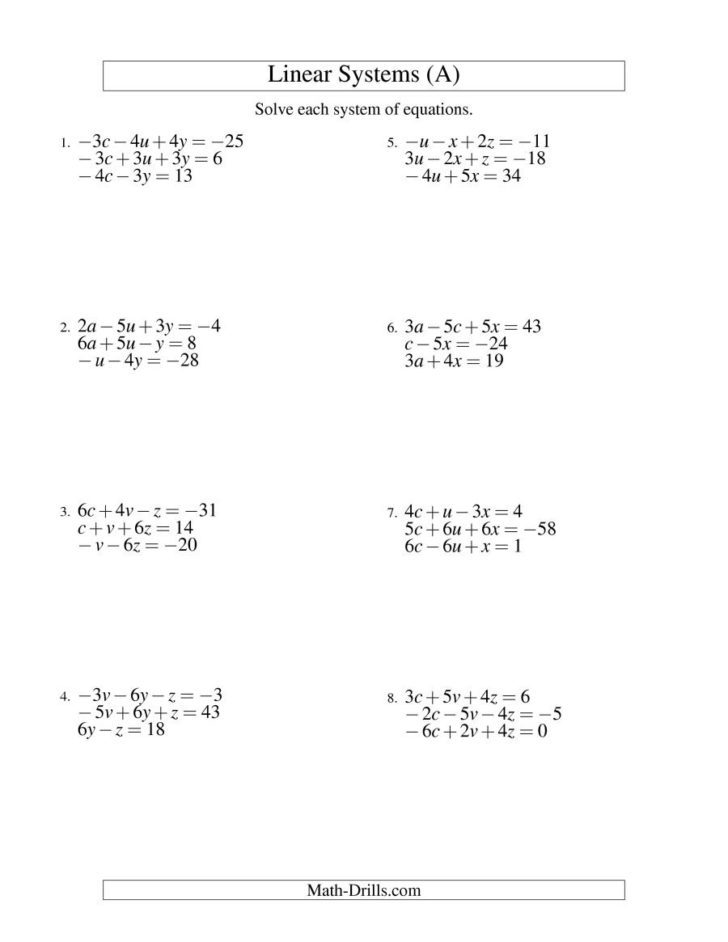 solving equations with variables on both sides worksheet 8th grade db