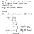Solving Inequalities With Variables On Both Sides Worksheet Math