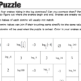 Solving Log Equations Worksheet Key Puzzle Mdash Roybot Math