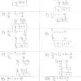 Solving Multi Step Equations With Distributive Property Worksheet