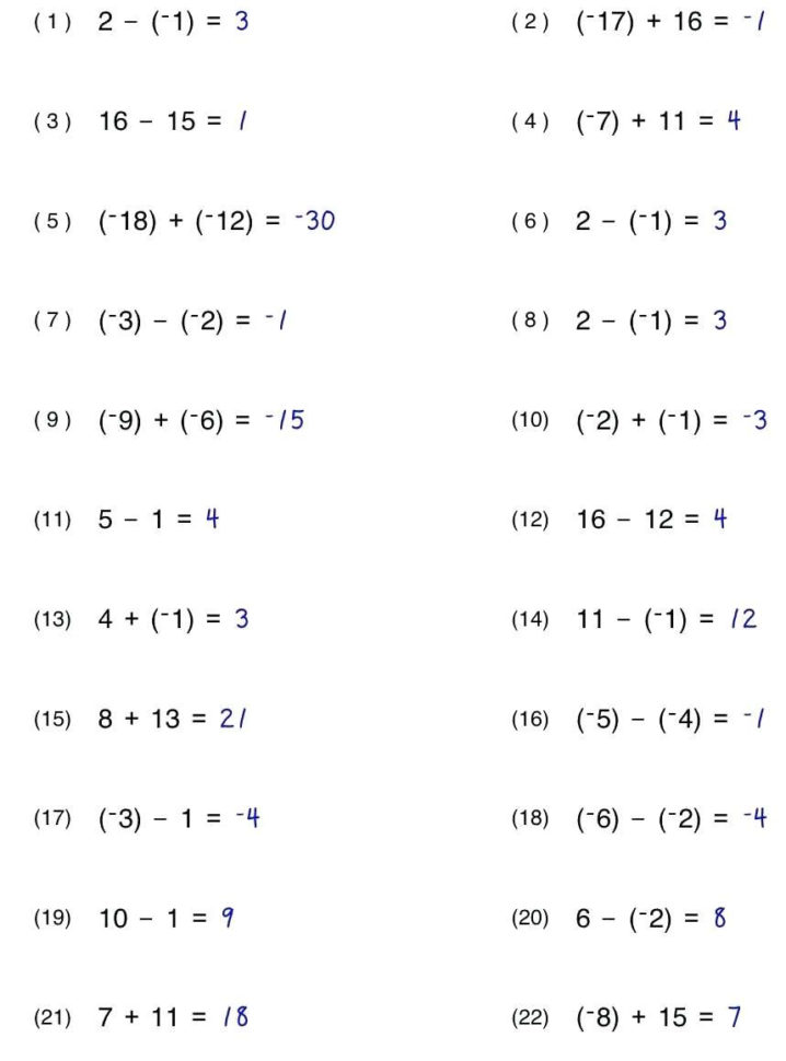 Solving Multi Step Linear Equations Math Worksheet Works