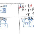 Solving One Step Equations Using Multiplication  Division