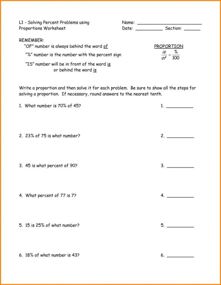 Solving Proportions Worksheet Answers — db-excel.com