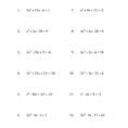 Solving Quadratic Equations For X With 'a' Coefficients Up