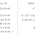 Solving Quadratic Equations With Complex Solutions Math