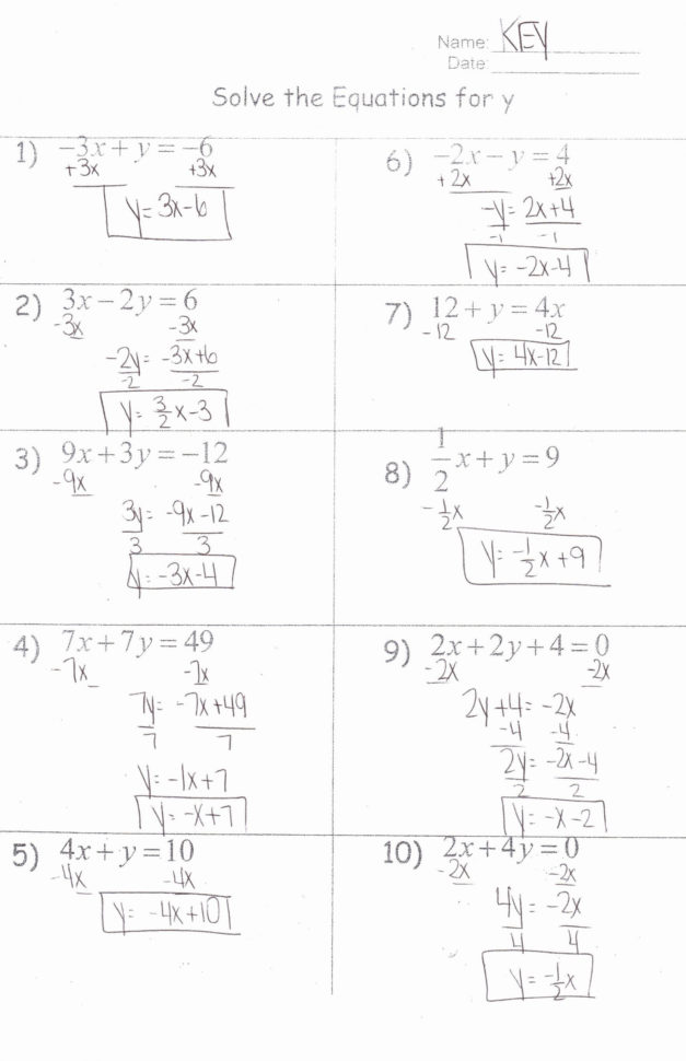 Solving Quadratic Equationsgraphing Worksheet Answers