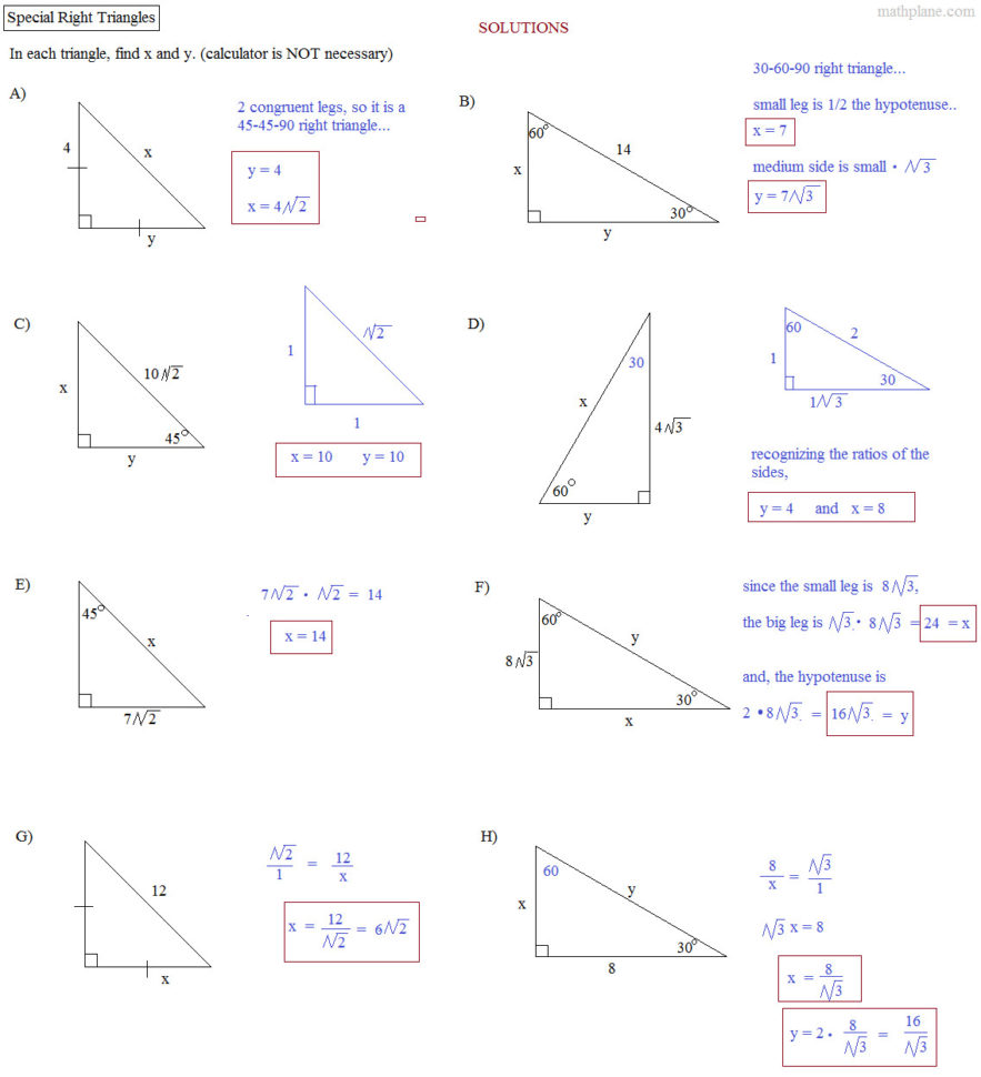 Solving Right Triangles Worksheet Stoichiometry Worksheet