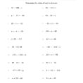Solving Simple Linear Equations With Unknown Values Between