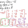 Solving Systems Of Equations Using Matrices  Graphing