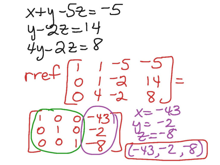 Solving Systems Of Equations Using Matrices Worksheet — db-excel.com