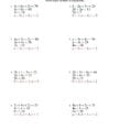 Solving Systems Of Equations Worksheets Math Worksheet Page