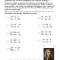 Solving Systems Of Equationsgraphing Worksheet  Writing