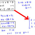 Solving Systems Of Linear Equations With Matrices