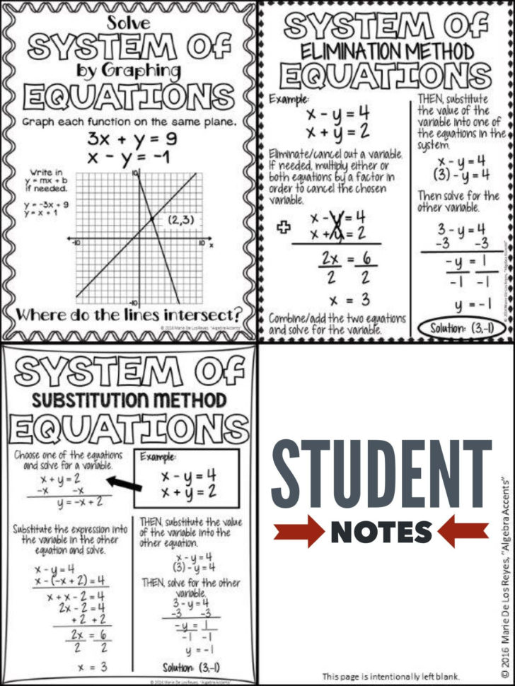 Solving Word Problems Using Systems Of Equations Worksheet Answers